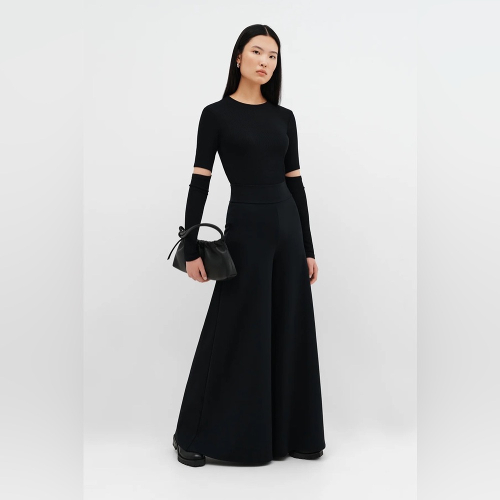 MARCELLA Classic Black Georgia Wide Leg Trousers
